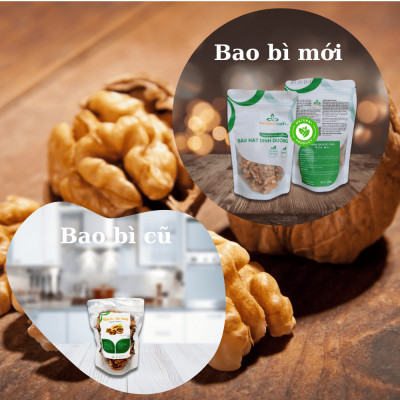 Nhân Óc chó Sức Khỏe Xanh, nhập khẩu từ Mỹ, giàu Omega 3, Túi 100g