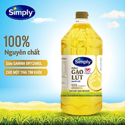 Dầu gạo lứt Simply 2L