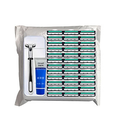 Set vĩ dao cạo râu 36 lưỡi  thay thế , kèm  bàn cạo , tặng tuýp kem cạo râu cho nam an toàn và tiện lợi