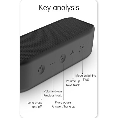 Loa Cyboris S5 IPX7 không dây,chống bụi,siêu trầm và không thấm nước