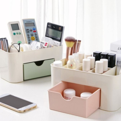 Hộp Đựng Mỹ Phẩm, Đồ Dùng Mini Tiện Dụng Bằng Nhựa