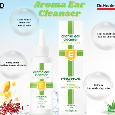 Dung dịch vệ sinh tai kháng khuẩn Prunus Aroma Ear Cleanser [ 120ml ]