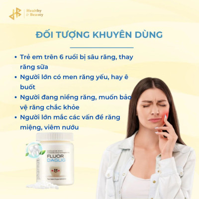 Combo 2 Thực phẩm bảo vệ sức khỏe Fluor Daglig - Lọ 90 viên