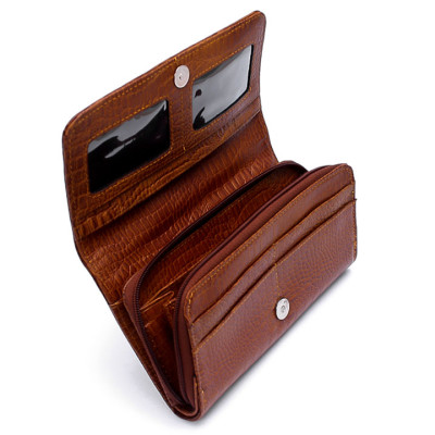 Ví Nữ Huy Hoàng HT3132 (10 x 19.5 cm) - Nâu