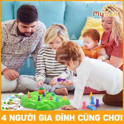 Bộ đồ trò chơi cờ cá ngựa Rùa và Thỏ phát triển trí tuệ tthông minh cho bé 3 4 5 6 tuổi.