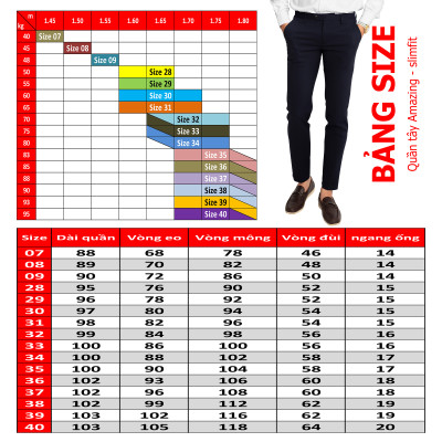 Quần tây nam form body, ống côn, không ly, chất liệu co giãn, đồng phục học sinh màu đen và xanh đen, Amazing