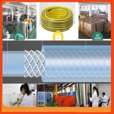 Bộ dây vòi xịt nước rửa xe, tưới cây . tăng áp 3 lần, loại 15m 206701 đầu đồng,cút+tặng đai