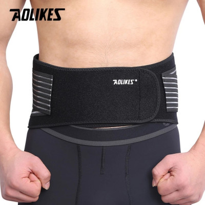 Đai lưng tập gym AOLIKES A-7998 có thanh thép đàn hồi nâng đỡ bảo vệ cột sống sport waist support  5.0  6 đánh giá