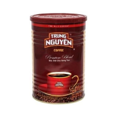 Combo 2 Hộp Cà Phê Rang Xay Pha Phin Premium Blend - Lon 425gr (Vị đậm, mùi thơm, cafein 1%)