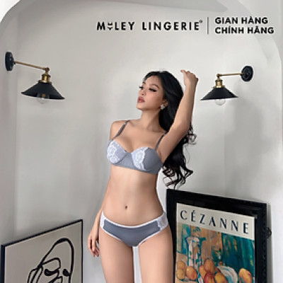 Bộ Áo Và Quần Melange High-Cut Sporty Chic Xám Miley Lingerie - BRC-FCB01