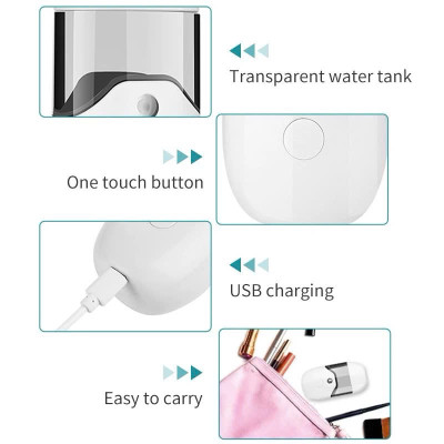 MÁy phun sương nano mini cầm tay dễ thương ( giao mẫu ngẫu nhiên) Chăm Sóc Và Làm Mát Da Mặt (BẬT: BẤM NÚT 2 LẦN)