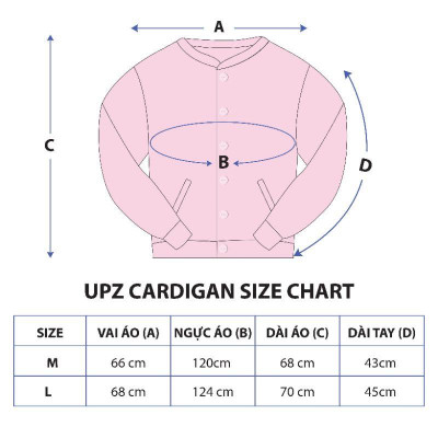UPZ Áo Khoác Cardigan Cơ Bản (8 Màu)