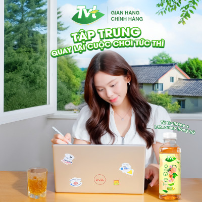 [Lốc 06 chai 450ml] Trà Việt Quất TVT tinh chất Việt Quất và Trà xanh, chống oxy hóa, thanh nhiệt giải phóng độc tố cơ thể 