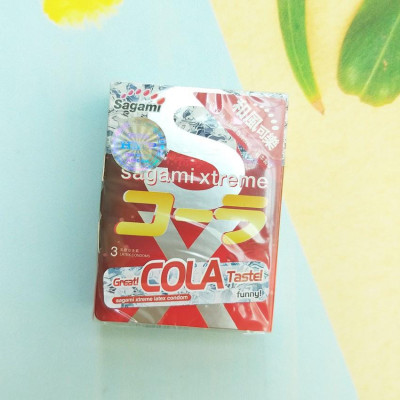 Bao cao su Sagami Cola hương cola, siêu mỏng kiểu dáng cổ điển - Hộp 3 chiếc