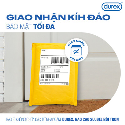 Bộ 2 hộp bao cao su Durex Performa kéo dài thời gian (size 52mm, 12 bao/hộp) và 1 chai gel bôi trơn Durex Massage 2n1 200ml