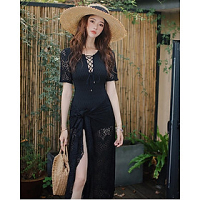 Bộ bikini ren bộ đồ bơi, đồ tắm nữ một mảnh nữ sexy kèm khăn choàng