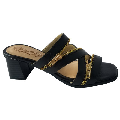 Dép Cao Gót Nữ BIGGBEN Da Bò Cao 5 Phân DCG105