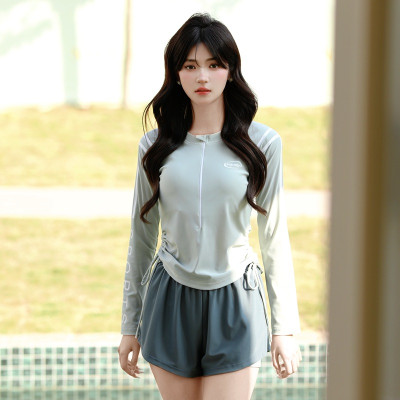 Đồ Bơi Nữ Dài Tay Rút Dây Bên Hông