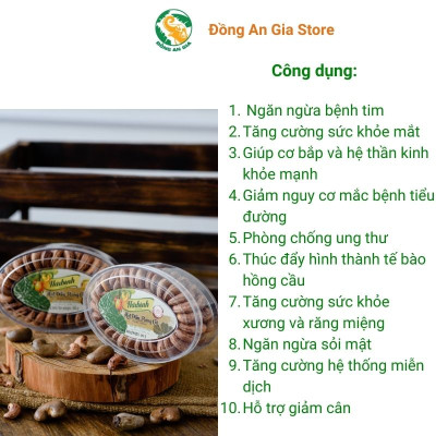 Hạt điều rang củi hộp Oval loại cao cấp Hải Bình 260g