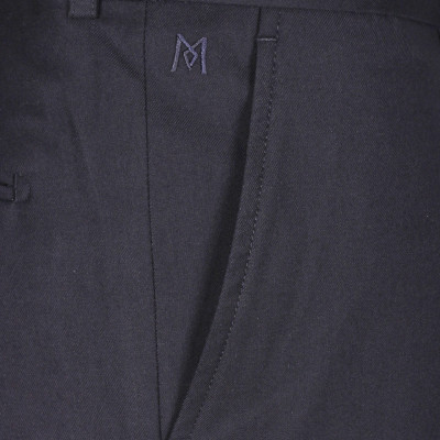 Quần tây nam không ply ống ôm đen Khatoco Q1M528S0-CNMA046-2411-0