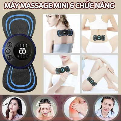 Máy Massage Xung Điện Cánh Bướm Toàn Thân 8 Chế Độ 19 Cường Độ Giảm Đau Miếng Dán