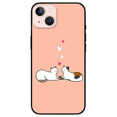 Ốp lưng dành cho Iphone 13 Mini - Iphone 13 - Iphone 13 Pro -  Iphone 13 Pro Max - Hai Chú Mèo Ôm