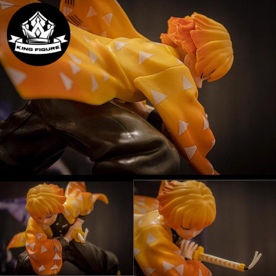 Mô hình Zenitsu Trạng Thái Chiến Đấu 15cm Cao Cấp Mô hình Thanh Gươm Diệt Quỷ Cao Cấp, Figure Anmie Kimetsu no Yaiba
