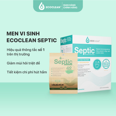 [TIẾT KIỆM] Hộp 12 Gói Septic - Vi Sinh Xử Lý Hầm Cầu, Bể Phốt Đầy - Bảo Trì Hầm Tự Hoại 1 Năm