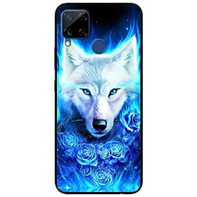 Ốp lưng dành cho Realme C15 mẫu Sói Trắng