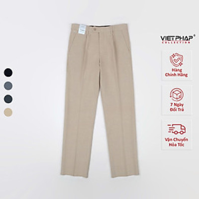 Quần Tây Nam VIỆT PHÁP Form Classic Có Ly Chất liệu Cao Cấp Chống Nhăn, Độ Bền Cao 2028