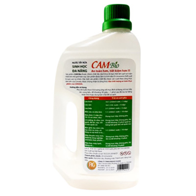 Tẩy Rửa Đa Năng CAM BIO - An Toàn Cấp Độ Thực Phẩm - Công Nghệ Bắc Mỹ (Sạch khuẩn 99.99%)