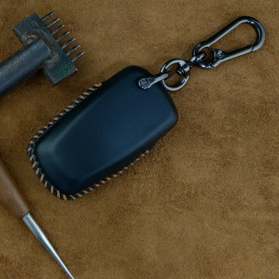 Bao Da Chìa Khóa Ô Tô Handmade FORD 4 nút Da Bò Thật - hàng chính hãng