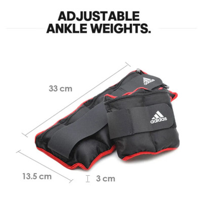 Tạ Đeo Chân Hỗ Trợ Tập Fitness, Gym, Yoga Chính Hãng ADIDAS ADWT-1223 (Mỗi Bên 1KG) - 1 Cặp