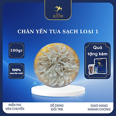 Chân yến sạch loại 1 hộp 100gr- Ăn chân yến tăng cường miễn dịch - Cải thiện đường hô hấp - Tặng táo đường - Yến sào Đỗ Thị Toán
