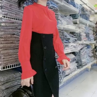 Đầm liền phong cách váy áo rời 2 mảnh sơ vin myqlothing.