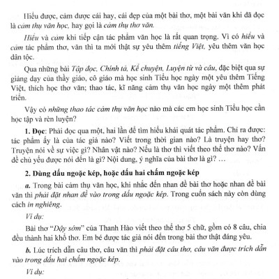 Cảm Thụ Văn Học Dành Cho Học Sinh Lớp 4 (Dùng Chung Cho Các Bộ SGK Hiện Hành) - HA