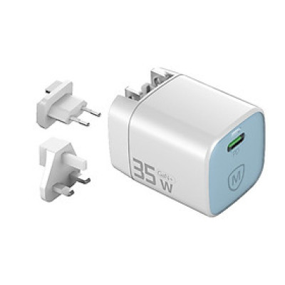 Củ sạc MicroPack POWER SERVER 35 MWC-135 Chip GAN Mạnh Mẽ Nhỏ Gọn Tặng Kèm Phích Tương Thích UK/ US/ EU Hàng Chính Hãng