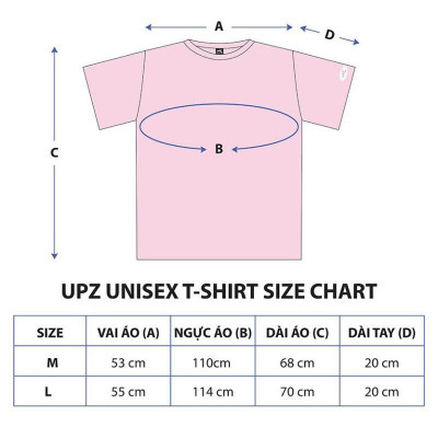 UPZ Áo Thun Cơ Bản Logo Nhựa (14 Màu)
