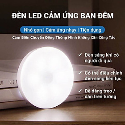 Đèn LED cảm biến chuyển động cảm biến thông minh, ánh sáng bảo vệ mắt, sạc pin USB đời mới, dán tường, tủ quần áo, cầu thang, phòng ngủ… Cảm Ứng không dây 
