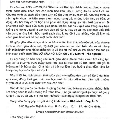 Trả Lời Câu Hỏi Lịch Sử Lớp 9 - Tự Luận & Trắc Nghiệm (Dùng Chung Cho Các Bộ SGK Hiện Hành) (HA)