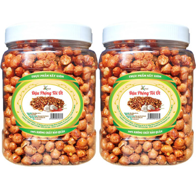 1KG ĐẬU PHỘNG SẤY GIÒN TỎI ỚT THƠM NGON HIỆU SK FOOD