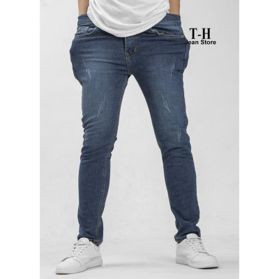 Quần Jean Nam TH Store Bò Kaki Siêu Co Dãn Nhiều Màu Xanh và Đen