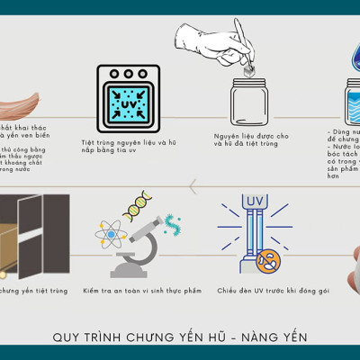 TỔ YẾN SÀO CHƯNG SẴN | 10 HŨ NƯỚC YẾN CHƯNG ĐƯỜNG PHÈN | THƯƠNG HIỆU NÀNG YẾN | 100% TỔ YẾN NGUYÊN CHẤT | KHÔNG CHẤT BẢO QUẢN | KHÔNG CHẤT LÀM DÀY | KHÔNG HƯƠNG LIỆU | CHƯNG YẾN VỚI NƯỚC ION KIỀM | 10 HŨ YẾN SÀO 70ML