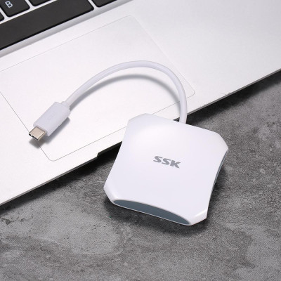 Hub chuyển đổi 5Gbp SSK Superspeed USB 3.0 Type-C  cho Máy tính