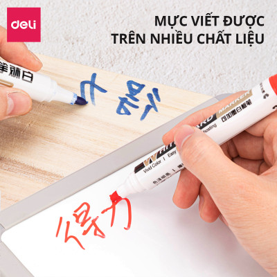 Mực Bút Lông Dầu Chính Hãng Deli - 3 Màu Mực - Dung Tích Lớn - Tiết Kiệm, Dễ Dàng Thay Thế - S630