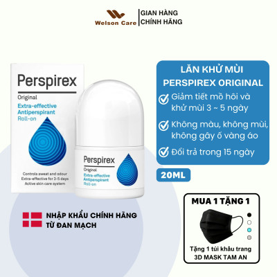 Lăn Nách Khử Mùi Perspirex Strong / Original / Comfort / For Men Cho Mọi Loại Da 20ml