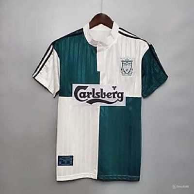 Áo Bóng Đá Retro Liverpool 1995 - Sân Khách bản cao cấp vải Cotton Polyester