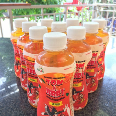 Nước bù điện giải Tom and Jerry Alkari , vị cam, thùng 24 chai * 250ml