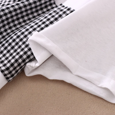 Áo thun nữ cổ tròn thiết kế giả yếm thắt nơ thời trang, chất thun mềm co giãn Haint Boutique A10