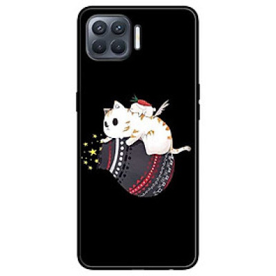 Ốp lưng dành cho Oppo A93 - F17 Pro mẫu Mèo Trắng Ôm Túi